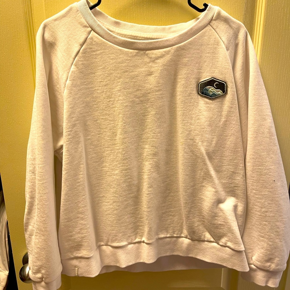 White Zyia Mountains Sweatshirt